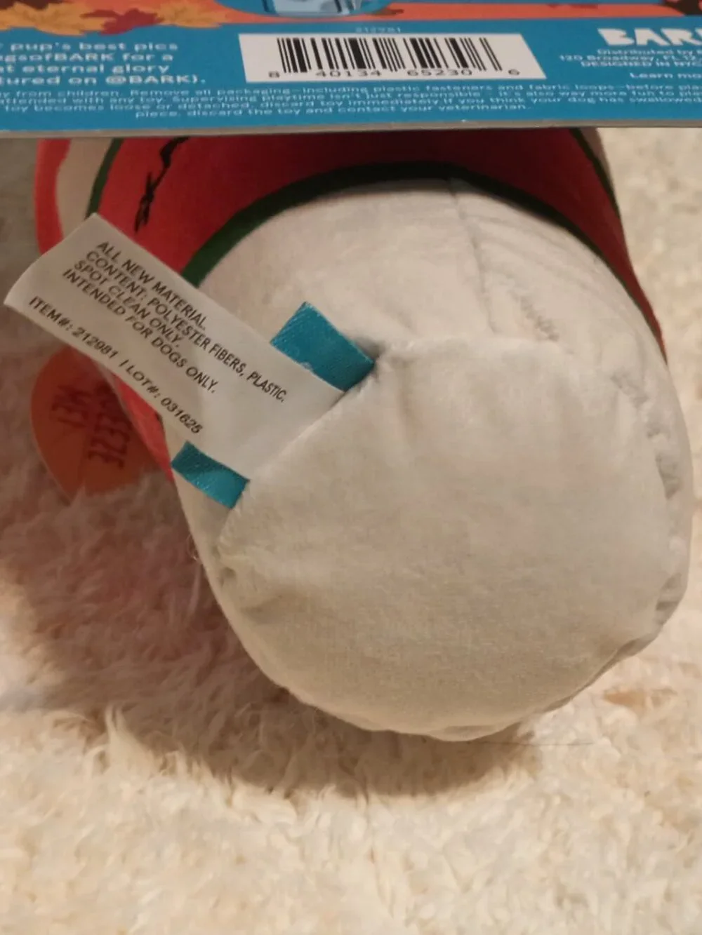 BARK's Whipped Pupkin Latte Plush Pet Toy